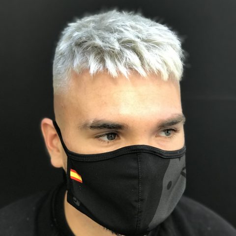 Degradado con color y peinado